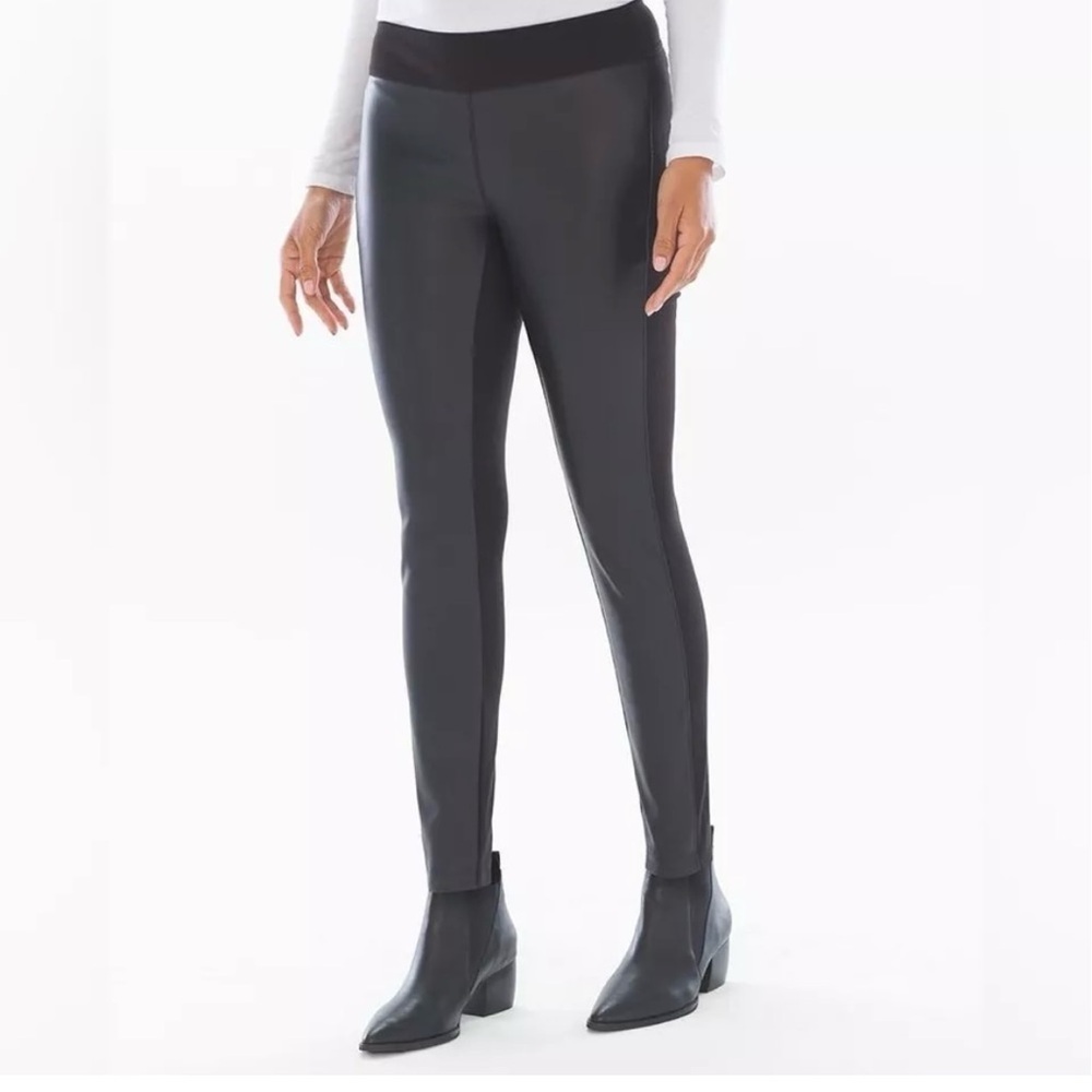 Soma Smoothing Faux Leather Leggings, Size S, Black, Everywhere Pointe Leggings